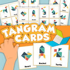 Take the five smallest tangram pieces and make a square. Tangram Pdf Tangram Flash Cards Tangram Alphabet Tangram Animals Tangram Puzzle For Kids 96 Tangram Pattern Cards Printable Tangram Download Digital Prints Art Collectibles Timeglobaltech Com