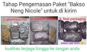 • siapkan mangkuk, susun mie, bihun, sawi hijau, dan tauge, masukkan baso sesuai selera dan iga sapi di dalam mangkuk. Bakso Cabe Hijau Frozen Neng Nicole Baso Olahan Cabe Ijo Daging Ayam Shopee Indonesia