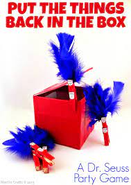 Homemade Dr Seuss Party Games Mad In Crafts Seuss Party Games Seuss Party Dr Seuss Crafts