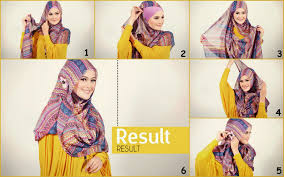 Image result for cara d kerudung pashmina