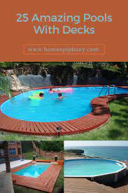 25 Pools With Amazing Decks Pool Backyard Pool Cool Pools