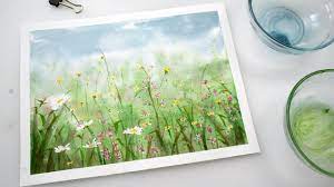 The best way to approach watercolor painting for beginners is to practice. How To Paint Simple Flowers Meadow In Watercolors Step By Step Tutorial For Beginners Youtube