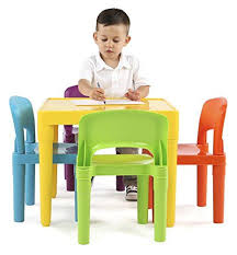 Check spelling or type a new query. Tot Tutors Kids Plastic Table And 4 Chairs Set Vibrant Colors Kids Table And Chairs Table And Chair Sets Chair Set