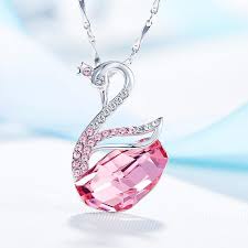 Good suggestion for gifting her, specially designer scarves, branded watches and fashion jewelry are the best options for her. Swarovski Swan Necklace Beautiful Gift For Girlfriend Giftforyou Store