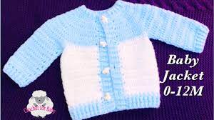 Super Easy Baby Set Crochet Cardigan Jacket Boy Or Girl 0 12m Beginners Crochet For Baby 189 Youtube