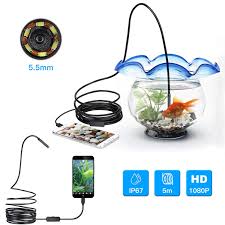 Peroptimist Endoscope Camera Borescope Usb Inspection Camera Hd Waterproof Snake Camera With 6 Adjustable Led Light For Android Smartphone 16 4ft Walmart Com Walmart Com