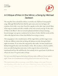Pilot is no longer active but were from 1973 to 2014. A Critique Of Man In The Mirror A Song By Michael Jackson Essay Example 1569 Words Gradesfixer