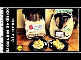 un nouveau duel de recettes escalopes de dinde a la creme elles seront accompagnees de pommes de terre escalopes de dinde monsieur cuisine recette cuisine