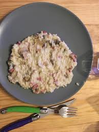 Risotto Champignons Lardons Avec Images Risotto Champignons Risotto Recette Risotto Champignons