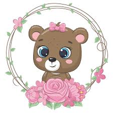 Baby Animal With Floral Wreath Clipart Png Eps Jpeg Cute Elephant Clip Art Animal Portrait In 2021 Baby Animal Drawings Elephant Clip Art Baby Animals