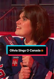 Let’s hear it for Olivia! 👏🍁 #nhl #hockey