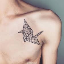 26 Gorgeous Paper Crane Tattoos And Meanings Tattoobloq Crane Tattoo Paper Crane Tattoo Origami Tattoo