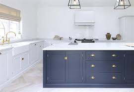 The color of these kitchen cabinets is lunar grey, and it works so well with brass hardware. Brass Hardware Megatrend Shiny Knobs Handles Here To Stay Cococozy
