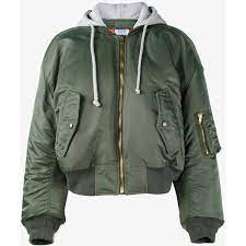 Vetements Bomber Jacket With Orange Lining 1 555 Liked On Polyvore Featuring Outerwear Jackets Bomber Jacket Womens Cropped Jacket Cropped Bomber Jacket