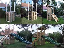 Aire De Jeu Maison Pour Enfants En Palettes Aire De Jeux Aire De Jeux Palette
