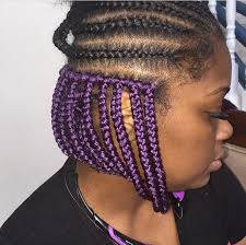 Black And Purple Braids Hairstyles Lila Und Black Box Zopfe Pinnel Crochet Braids Hairstyles Curls Braided Hairstyles Crochet Braids Hairstyles