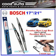 Perodua Myvi Lagi Best Myvi Icon 2011 2017 21 17 Bosch Advantage Windshield Wiper Blades