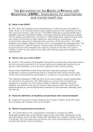 Https Www Rcpsych Ac Uk Docs Default Source About Us Who We Are Schr Convention On The Rights Of Persons With Disabilities Q And A Pdf Sfvrsn C8d1db87 2