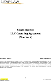 Exchange and registration rights agreement. Single Member Llc Operating Agreement New York Pdf Free Download