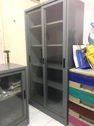 B 204 brother lemari besi kantor 2 pintu: Lemari Besi Sliding Door Kaca 2 Pintu Perabotan Rumah Di Carousell