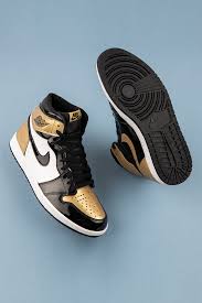 Air Jordan 1 Retro High Og Black And Gold Air Jordan 1 Retro High Og Nrg Gold Top 3 861428 001 In 2020 Hype Shoes Sneakers Fashion Jordan 1 Retro High