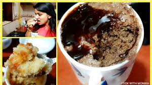 This recipe will not require a large mug, however if you decide to double the recipe keep a close eye as it will rise over mug cakes are individual serving sized cakes that are made entirely inside of a mug! Mug Cake In Microwave In Just 1 Minute Vanilla Mug Cake With Quick Caramel Sauce Chocolate Mug Cake Youtube