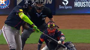 Atlanta Braves celebrate clinching a postseason berth against the Houston Astros