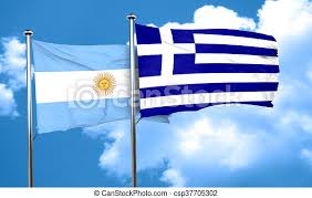 The flag was created by manuel belgrano, in line with the creation of the cockade of argentina. Argentina Flag With Greece Flag 3d Rendering Canstock