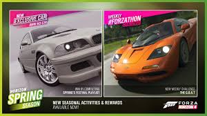 Oct 01, 2018 · hey yo and welcome to my first video on horizon 4 which is how to get the '05 m3 e46 and gameplay.design made by project or1g1n. Upcoming Seasonal Content Cars And Features Nov 19 Dec 17 Page 11 Forza Horizon 4 Discussion Forza Motorsport Forums