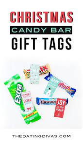 The best of all gifts around any christmas tree: Holiday Candy Bar Gift Tags