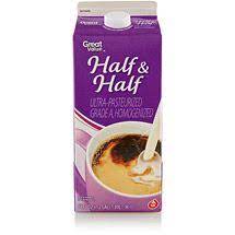 Great Value Half Half 64 Fl Oz Walmart Com Creamy Smoothies Food Warm Drink