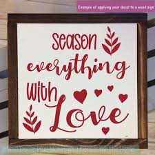 kitchen quotes wall decor kiss the cook