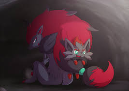 Black And Grey Wolf Pokemon Zoroark And Zorua By Millaii On Deviantart Zorua Pokemon Dark Type Pokemon Pokemon Pictures