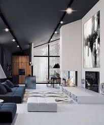 Large Abstract Painting Original White Paintinggray Etsy In 2020 Modern Houses Interior Modern House Design Living Room Design Modern