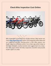 Check Bike Inspection Cost Online By Eco Inspection Issuu