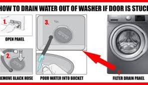 The dc sign in the washing machine informs an owner about the problems with the door. How To Open A Front Load Washing Machine Door After Starting The Wash Cycle