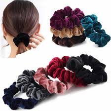 Soft velvet hair rollers that you can sleep in. Korea Velvet Hair Scrunchie Elastic Hair Bands Solid Color Women Girls Headwear Ponytail Holder Hair Accessories Women S Hair Accessories Aliexpress