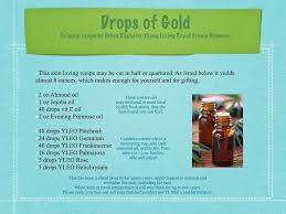 Debra Raybern S Drops Of Gold Recipe For Face And Neck Essential Oil Skin Care Diy Essential Oil Recipes Essential Oil Recipes