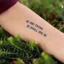 As You Think, So Shall You Be Temporary Tattoo - As You Think, So ...