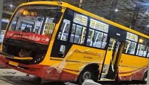தவெக கொடி நிறங்களுக்கு மாறும் அரசுப் பேருந்துகள்