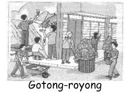 Sikap gotong royong sendiri sudah menjadi sebuah budaya yang sudah mengaakar secara kuat dalam setiap sendi kehidupan dalam bermasyarakat. Gambar Mewarnai Bertema Gotong Royong
