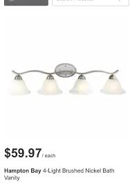 Presde bathroom vanity light fixtures over mirror modern led 5 lights glass shade. Bathroom Wall Light Fixtures Home Depot Online