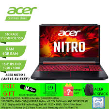Buyers get a slim computer with very powerful hardware, an. Acer Nitro 5 An515 54 56xy I5 9300 4gd4 512ssd Gtx1650 4gd5 Win10h Black Shopee Malaysia