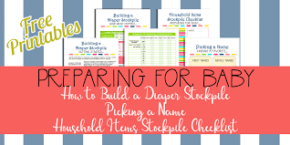 Preparing For Baby Free Printables And Checklists