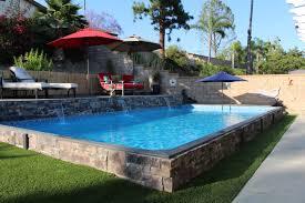 Vacation At Home With An Affordable Islander Inground Pool Small Backyard Pools Affordable Inground Pools Swimming Pools Backyard