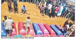 The governor's decision comes after the growing tensions arising from the attack on yelwa zangam village of the jos north local government where over 30 people were killed and properties destroyed. 23 Given Mass Burial In Plateau The Sun Nigeria