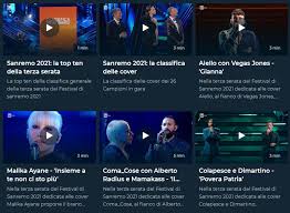 A podcasting service was also made available from raiplay. Diretta Sanremo 2021 Vedere Il Festival In Streaming Su Raiplay