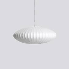 Nelson cigar floor lamp replica. Nelson Saucer Bubble Pendant Hay