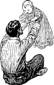Счастливая семья мама папа дочь. Father Daughter Line Art Free Vector Graphic On Pixabay