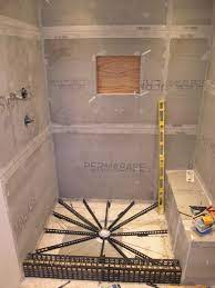How do you waterproof a shower pan? Shower Pan Liner In Tampa Shower Rebuild Diy Home Improvement Forum